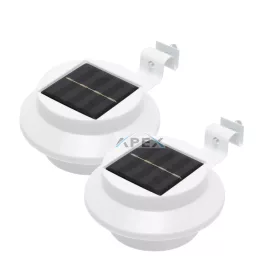   HOME MX652SET napelemes kerti lámpa, 3 db  melegfehér LED, 2db/doboz, cserélhető akkumulátor, műanyag