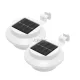 HOME MX652SET napelemes kerti lámpa, 3 db  melegfehér LED, 2db/doboz, cserélhető akkumulátor, műanyag