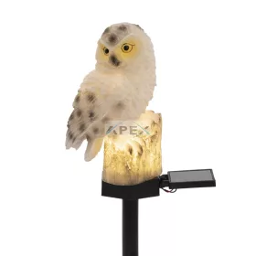   Home MX671B napelemes kerti lámpa, bagoly, 1 db melegfehér LED, akkumulátor, műgyanta, leszúrható