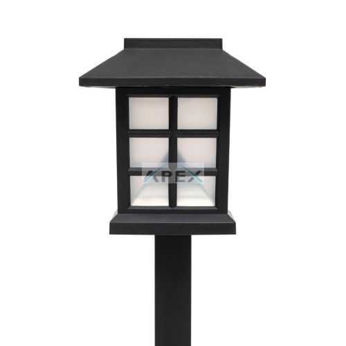 Home MX716 napelemes kerti lámpa, 12db-os display, műanyag, 1 db hidegfehér LED, kültéri, beltéri