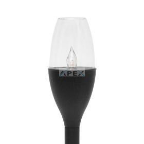   Home MX717 napelemes kerti lámpa, 12db-os display, műanyag, 2 db hidegfehér LED, kültéri, beltéri