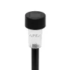 Home MX842 napelemes kerti lámpa, 1 db hidegfehér LED, akkumulátor, fekete műanyag, 24db-os szett