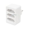 Home NV 23/WH hálózati elosztó, 3 EURO aljzat gyermekvédelemmel ellátva, max. 3 x 500 W, fehér