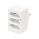 Home NV 23/WH hálózati elosztó, 3 EURO aljzat gyermekvédelemmel ellátva, max. 3 x 500 W, fehér