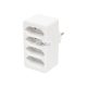 Home NV 24/WH hálózati elosztó, 4 EURO aljzat gyermekvédelemmel ellátva, max. 4 x 500 W, fehér