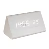 Home OC 07 digitális LED ébresztőóra, tapsra aktiválható fehér kijelző, dátum és hőmérséklet kijelzés, ébresztés, elemes tápellátás