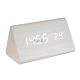 Home OC 07 digitális LED ébresztőóra, tapsra aktiválható fehér kijelző, dátum és hőmérséklet kijelzés, ébresztés, elemes tápellátás