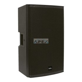   SAL PAP43BT professzionális hangdoboz, 38cm mélysugárzó, ma. 1200 W, aktív zenekari hangdoboz, Bluetooth, MP3, USB, SD, multimédia lejátszó, digitális kijelző