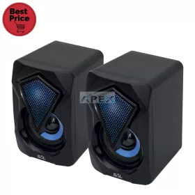   SAL PCS 230 multimédia hangszórópár, 2x3 W, RGB LED effekt, AUX, BT, USB tápkábel