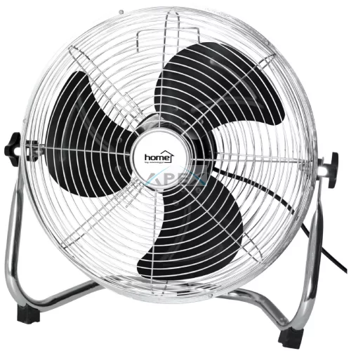 Home PVR 50 padlóventilátor, 120 W, 3 fokozat, 50 cm-es lapátátmérő, állítható fejdőlésszög, fém lapátok, fém rács