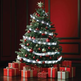   Home RLS15WH LED-es szalag mintákkal, ezüst színű szalag, 8 funkció, 150db hidegfehér LED, 15m hosszú, 5cm széles, adapteres tápellátás, beltéri kivitel