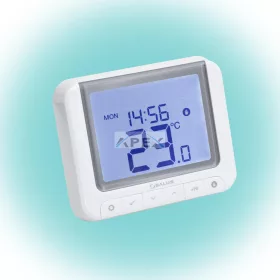   SALUS RT520 vezetékes szobatermosztát, Opentherm csatlakozó, kontaktus kimenet, LCD, PIN kód, szerviz figyelmeztető, 5 - 32,5 °C