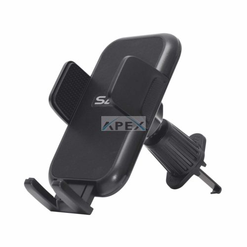 SAL SA063 autós mobiltartó, kb. 55 - 95 mm, félautomata, szellőzőre, egykezes, szilikon felület, forgatható, billenthető