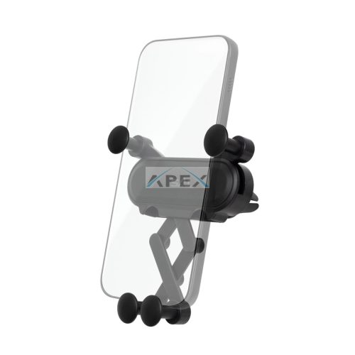 SAL SA064 autós mobiltartó, szellőzőnyílásra helyezhető, forgatható, billenthető, egykezes, 65-80 mm telefon, 11 mm vastagság