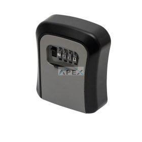   HOME SAFEKEY Számzáras kulcsszéf, masszív alumínium öntvény, négyjegyű számkód, 10.000 elvi kódvariáció, falra rögzítendő, kültérre is