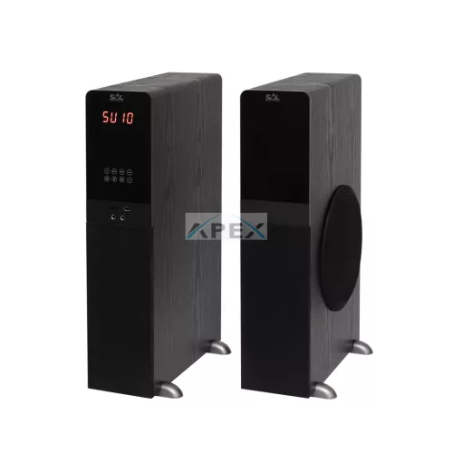 SAL 200BT multimédiás hangdobozpár, 2 x 80 W, 3 utas Bass-reflex, Bluetooth, USB, SD, FM, 2 x RCA, 2 x 6,3mm jack, EQ