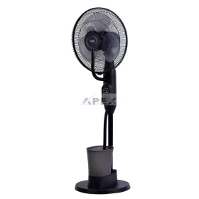   Home SFM43BK párásító ventilátor, 75 W, 40 cm névleges lapátátmérő, 3 lapát, 3 fokozat, oszcillálás, kikapcsolásidőzítés, 3 fokozatú párásítás, állítható dőlésszög