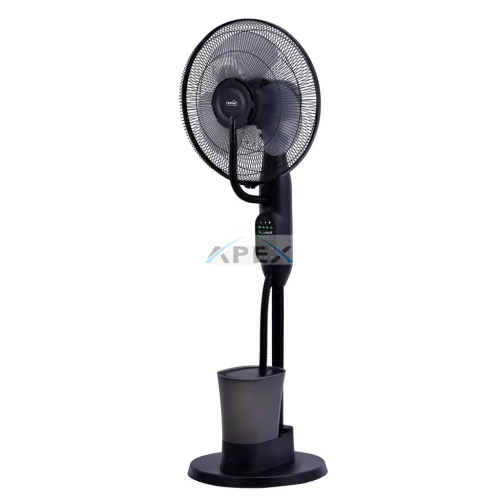 Home SFM43BK párásító ventilátor, 75 W, 40 cm névleges lapátátmérő, 3 lapát, 3 fokozat, oszcillálás, kikapcsolásidőzítés, 3 fokozatú párásítás, állítható dőlésszög