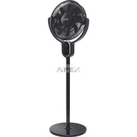   HOME SFT42R állóventilátor, 25 W, 40 cm-es lapátátmérő, 8 sebességfokozat, oszcillálás, LED kijelző