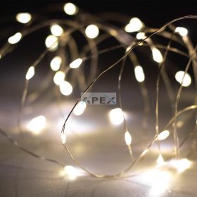   Home SML100WW micro LED fényfüzér, 5 méter, napelemes, kül- és beltéri kivitel, 100 db melegfehér micro LED