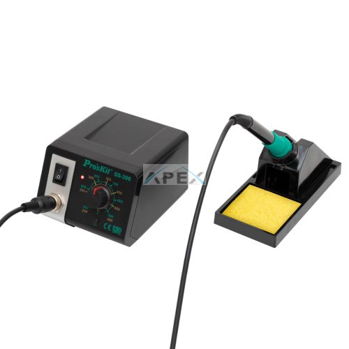 Pro'skit SS-306B forrasztó állomás, 75W-os, szabályozható hőmérséklet, kerámia fűtőbetét, gyors felfűtés