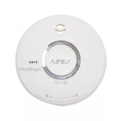 FireAngel ST-622-INT kombinált hő- és optikai füstérzékelő, Thermoptek technológia, beépített, nem cserélhető lítium elem, 10 év várható üzemidő, fehér