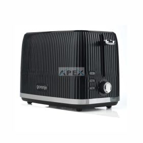   Gorenje T850DPB kenyérpirító, 850 W, 7 fokozat, újramelegítés, kiolvasztás, hőfokszabályozó, megvilágított nyomógombok