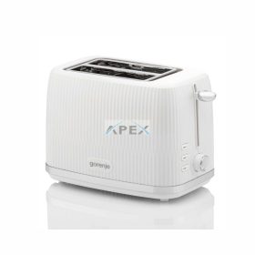   Gorenje T850DPW kenyérpirító, 850 W, 7 fokozat, újramelegítés, kiolvasztás, hőfokszabályozó, megvilágított nyomógombok
