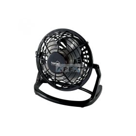   Home TF 10 USB asztali ventilátor, 2,5 W, 10 cm-es lapátátmérő, 1 fokozat, 1,4 m USB vezeték, fekete