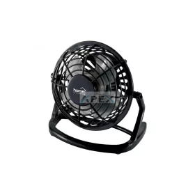   Home TF 10 USB asztali ventilátor, 2,5 W, 10 cm-es lapátátmérő, 1 fokozat, 1,4 m USB vezeték, fekete