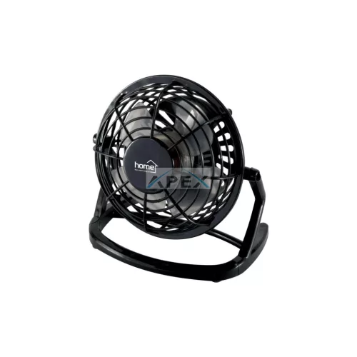 Home TF 10 USB asztali ventilátor, 2,5 W, 10 cm-es lapátátmérő, 1 fokozat, 1,4 m USB vezeték, fekete