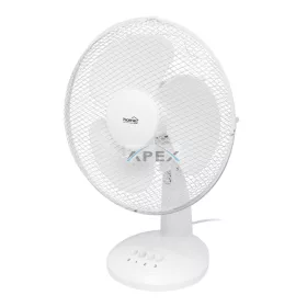   Home TF30WH asztali ventilátor, 40 W, 3 fokozat, 30 cm-es lapátátmérő, oszcillálás, fehér