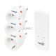 Home TH2313 távirányítható mini hálózati aljzat szett, 2300 W, 3 aljzat + 1 távirányító, 40m hatótáv
