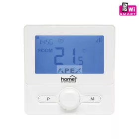   Home THES25WWIFI vezeték nélküli szobatermosztát, smart, hordozható és falra szerelhető, Wi-Fi kapcsolat, programozható, ablaknyitás érzékelés, fehér