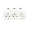 Home TPF 3K földelt hálózati T" elosztó, 3 db földelt aljzat, 3 kapcsoló"
