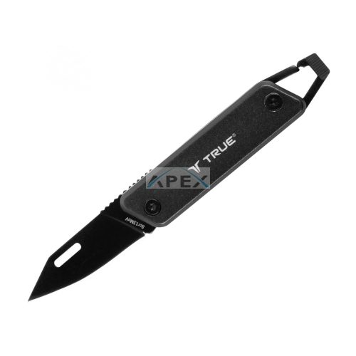 True Utility Modern Keychain Knife, TU7060N, 4 cm rozsdamentes acél penge, multifunkcionális, eloxált alumínium markolat