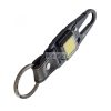True Utility Cliplite, TU918, kulcstartó karabiner, tölthető lámpa, 4 funkció, 47 lm COB LED, Li-ion, marhabőr szíj, rozsdamentes acélváz