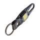 True Utility Cliplite, TU918, kulcstartó karabiner, tölthető lámpa, 4 funkció, 47 lm COB LED, Li-ion, marhabőr szíj, rozsdamentes acélváz