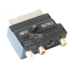   Home V 50S videóátalakító, 21 pólusú euro dugó, RCA aljzat, SVHS aljzat