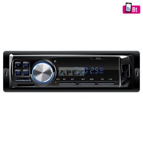   SAL VBT 1100/BL smart autórádió, 4 x 45 W, 4 RCA, FM, BT, USB, SD, AUX, kék LED kijelző és gombok, Android/iOS App