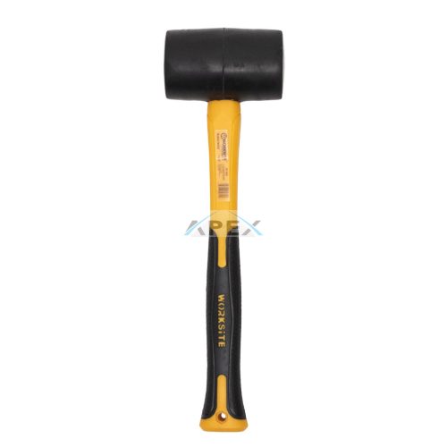 WORKSITE WT3098 gumikalapács, 450g, 340mm hosszú, üvegszálas gumírozott nyél