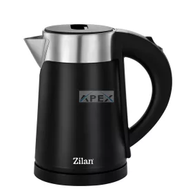   Zilan ZLN3387 vízforraló, 900 W, duplafalú, 0.8l, 360°-ban forgatható, rejtett fűtőszál, jelzőfény, fekete