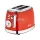 Zilan ZLN7040 retró kenyérpirító, 850 W, 6 fokozat, 2 szeletes, STOP funkció, piros