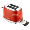 Zilan ZLN7040 retró kenyérpirító, 850 W, 6 fokozat, 2 szeletes, STOP funkció, piros