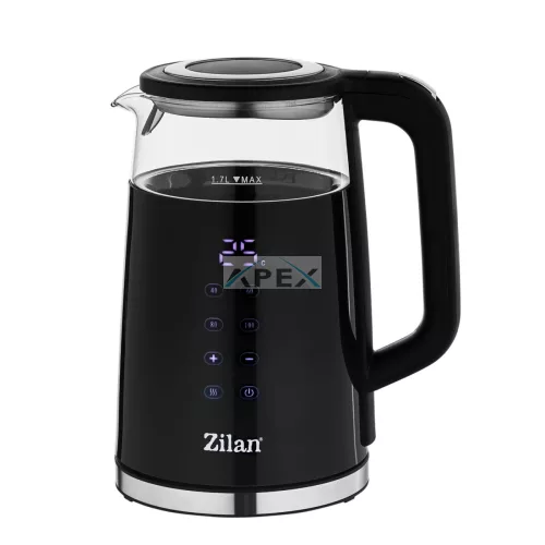 Zilan ZLN7859 vízforraló, max. 2200 W, 1,7 literes, rejtett fűtőszál, digitális kijelző