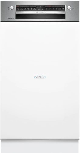 BOSCH SPI4HMS49E Serie | 4 Félig beépíthető mosogatógép, 45 cm, Nemesacél
