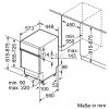 BOSCH SPI6EMS21E Serie | 6, Félig beépíthető mosogatógép, 45 cm