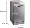 BOSCH SPS2HKI55E Serie | 2 Szabadonálló mosogatógép 45 cm, Ujjlenyomatmentes, szálcsiszolt