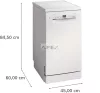 BOSCH SPS2HKW55E Serie | 2 Szabadonálló mosogatógép 45 cm, Fehér