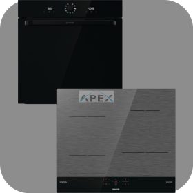  Gorenje Simplicity BOS6737SYB hőlégkeveréses sütő + GI6421SYB indukciós főzőlap fekete színben